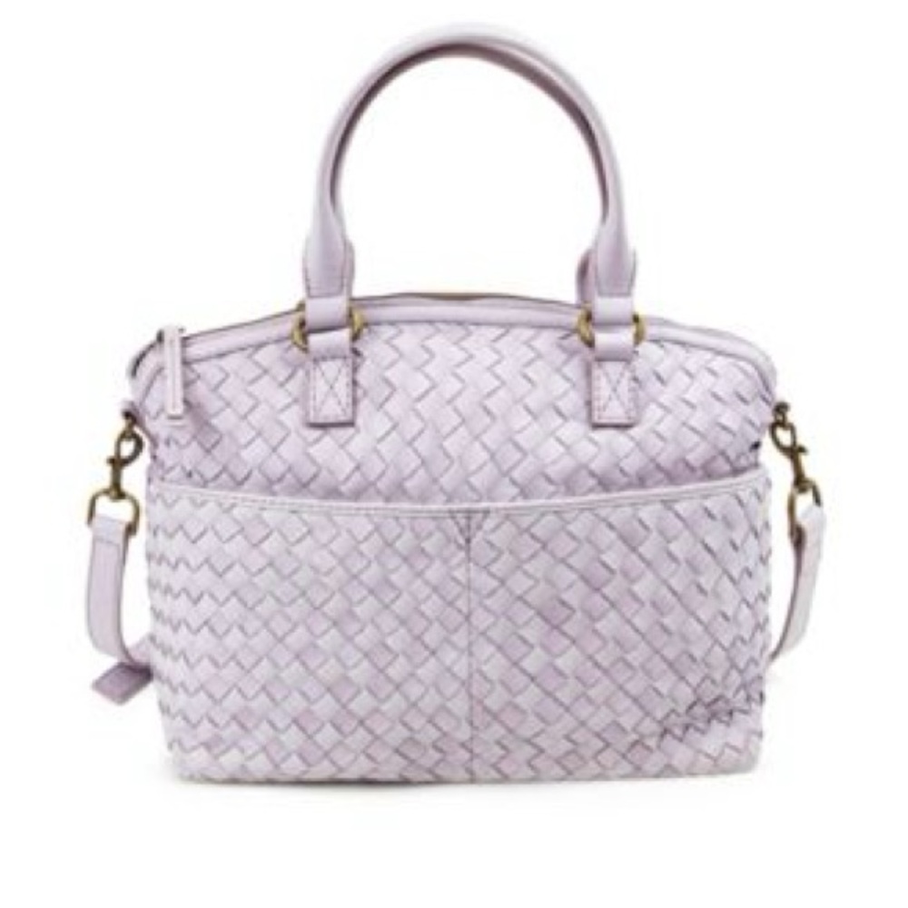 AMERICAN LEATHER CO. - Carrie Woven Leather Satchel